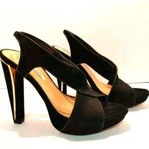 Dianne Von Furstenberg Suede Platform Pumps